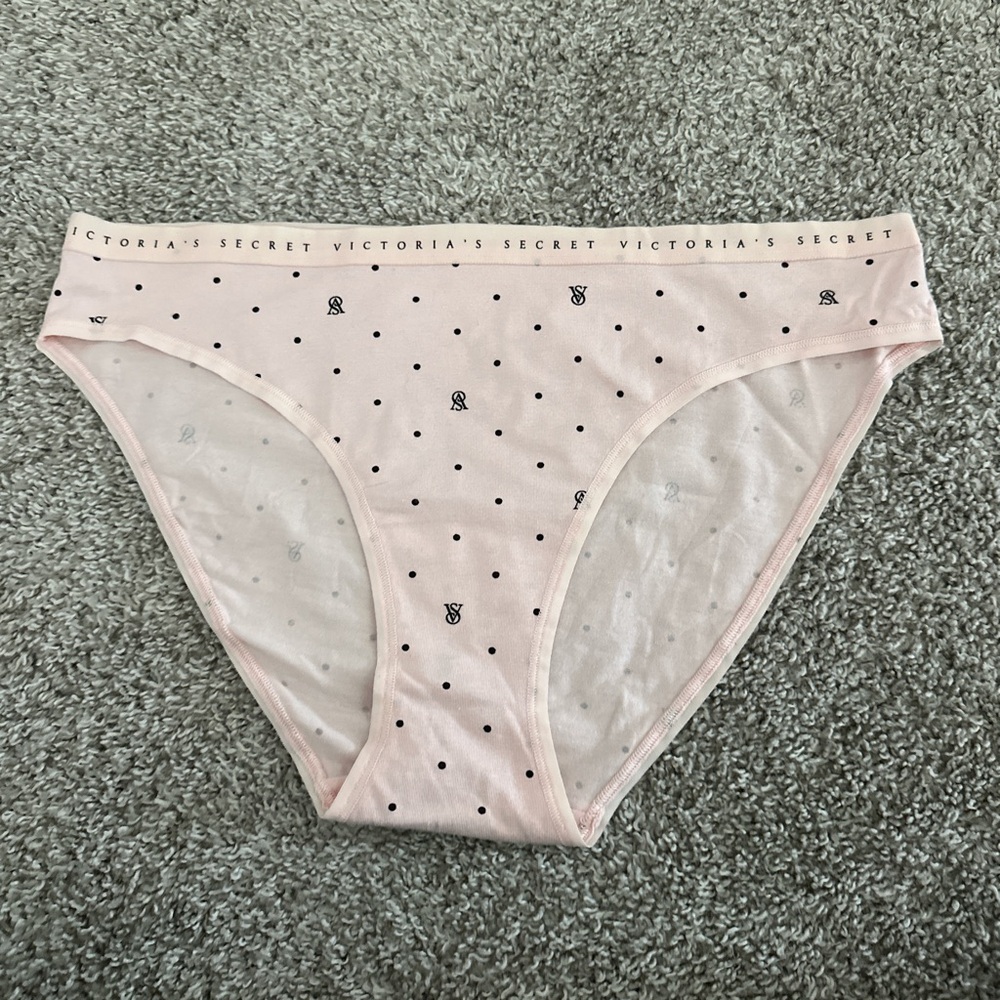 Victoria's Secret Light Pink Polka Dot Bikini Panty